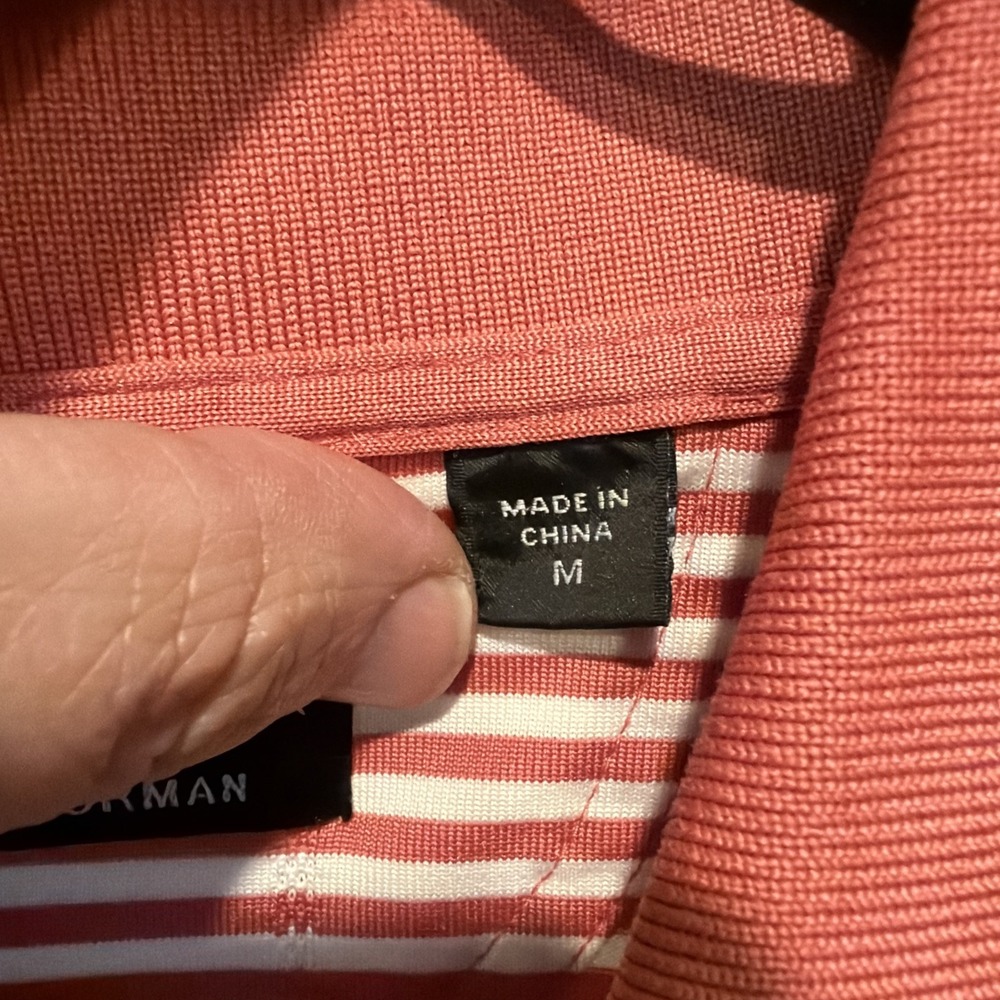 Greg Norman Mens Striped Short Sleeve Golf Polo Size M EUC - Picture 6 of 6